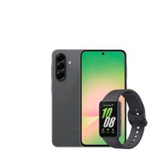 Smartphone Samsung Galaxy A56 5G Preto 256GB, 8GB RAM, Câmera Tripla 50MP, Tela 6.7", IP67, NFC e Recursos AI + Galaxy Fit3 Grafite Display de 1.6"