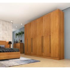 Guarda-Roupa Casal 6 Portas 8 Gavetas 270cm Sevilla - Tcil Móveis