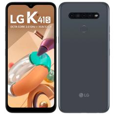 Smartphone LG K41S Titânio 32GB, RAM de 3GB, Tela de 6,55" V- Notch HD+ 20:9, Inteligência Artificial, Câmera Quádrupla e Processador Octa-Core 2.0