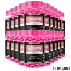 Kit 20 Colageno Verisol + Calcio Hf Suplements 60 Capsulas