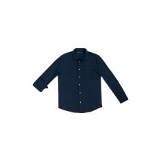 Camisa Hering Básica Slim Manga Longa Em Linho Masculina-Masculino
