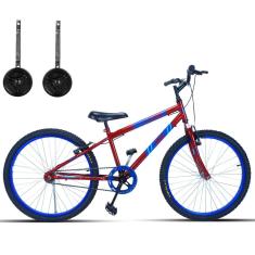 Bicicleta Infantil Aro 24 Com Rodinhas Sem Marchas-Masculino