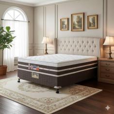 Cama Box Casal Castor Silver Star Air One Face Tecnopedic 138x188x59 +