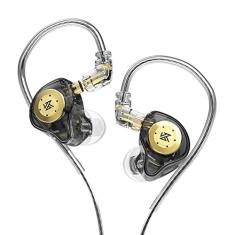 Pro in-ear stage monitor fone de ouvido unidade dinâmica magnética dupla fone de ouvido choque baixo fones de ouvido com cabo destacável de 0.75mm (sem microfone)