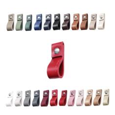 Kit com 08 Puxadores Doba Parafuso para Móveis Armário Guarda Roupa Gaveta Porta Baús Caixas Bandeja Cesto Tábua - Cor Textura de Couro…