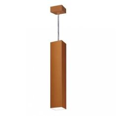 Pendente Viena Quadrado 45cm Woods Cobre Fosco