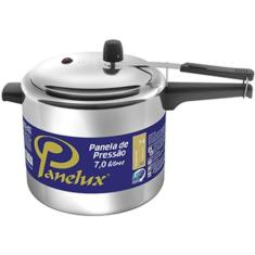 Panela de Pressão Panelux 7 Litros Polido - 001036, 7L, Prata
