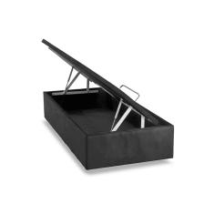 Cama Box Baú Solteiro Universal Suede Gray (88x188x39) - Ortobom
