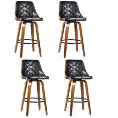 Kit com 4 Banquetas para Cozinha Milão - Rivatti