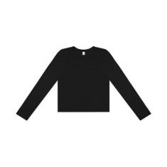 Blusa Manga Longa Feminina Rovitex Preto-Feminino