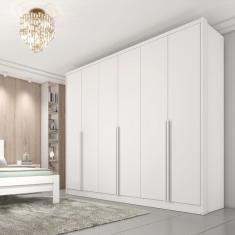 Guarda Roupa Casal 6 Portas 6 Gavetas - Fortuna-neve - Tcil Móveis