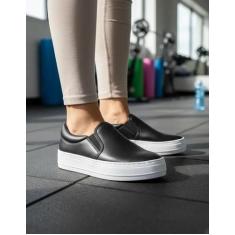 Tênis Slip on Feminino Casual Basic Preto - TENEHI, 36