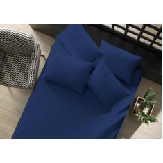 Jogo de Lençol Queen 3 Peças Cama Box Com Elástico Toque Macio - GABY 