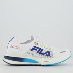 Tênis Fila Float Elite Branco e Azul-Masculino
