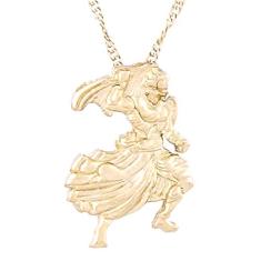 Gargantilha Ogum 22mm - Sunshine Cristais Cor:Ouro