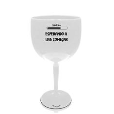 Kit 6 Taças Gin Brancas Personalizadas Criativas Para Live