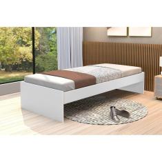 Cama Turca Solteiro J&A Móveis Branco
