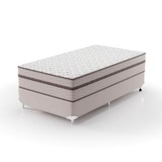 Cama Box Solteirão 108X198X63Cm Molas Ensacadas Sonhare Bege