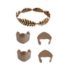 Fantasia Deusa Grega C/ 1 Tiara Arco e 2 Braceletes Roma