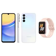 Smartphone Samsung Galaxy A15 6,5 128Gb - Azul Claro + Smartband Samsu