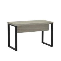 Mesa de Escritório Madeira 170x70x75cm M170/70pe40tub Nogueira Casablanca/Preto