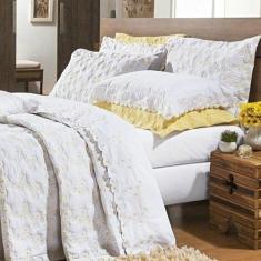 Jogo de Cama Nuance Casal Algodão 04 Peças Bernadete Casa Amarelo