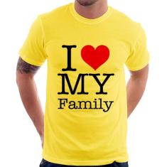Camiseta I Love My Family - Foca Na Moda