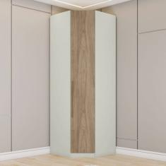 Guarda-Roupa Solteiro Modulado 1 Porta Areia/Jequitibá - Henn