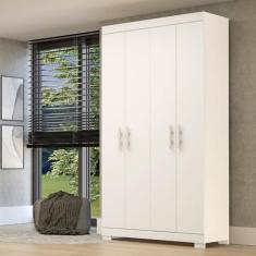 Guarda Roupas Solteiro 4 Portas 2 Gavetas Lana ACP - ACP Móveis, Branc