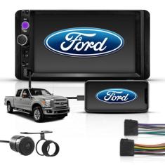 Kit Multimídia Mp5 2 Din 7" Bt Espelha Universal Ford F250 - First Opt