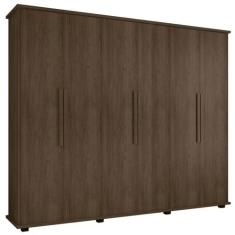 Guarda-Roupa Casal 6 Portas 4 Gavetas Freijó Canadá - RV Móveis