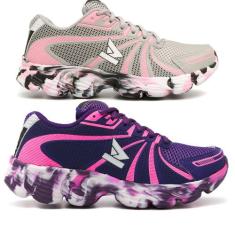 KIT 2 Tenis feminino Leve Macio Caminhada Corrida Academia - Oldsen, R