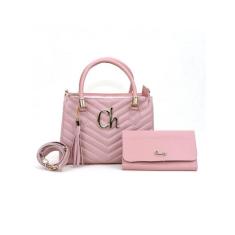 Bolsa Transversal Bordada Cherry Com Carteira  Envio Imediato - Cherry