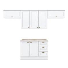 Cozinha Modulada 5 Peças Branco - Henn - MÓVEIS HENN