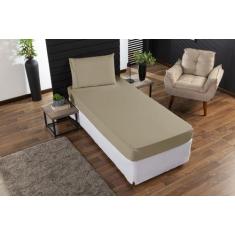 Jogo de lençol Solteiro 400 fios 3pç ponto palito - SAFIRA ENXOVAIS, F