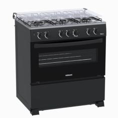 Fogao A Gas Picasso 6 Q Giii Preto Fosco Gas Glp