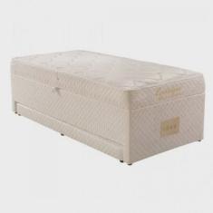 Cama Box Solteiro Conjugado 63x88x188cm com Molas Evolution