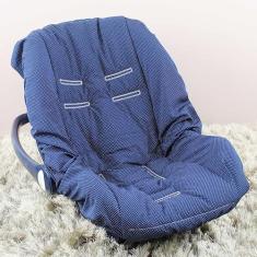 Capa de Bebê Conforto 100% Algodão - Náutico Poá