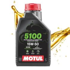 Óleo Motul 5100 4T (Semi-sintético) 15W50 1L