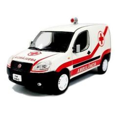 Miniatura Veiculos De Serviços Fiat Doblo Ambulância Ed 69