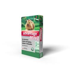 Antipulgas Advantage Max3 Bayer para Cães de até 4kg - 1 Bisnaga de 0,4ml