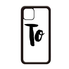 Capa para iPhone 12 Pro Max com citação elegante para Apple Mini Mobile Case