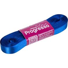 Fita De Cetim 10mm 10mts. Azul Pavao 276 - Unidade Fitas Progresso Azul