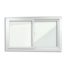 Janela de PVC Acustica Sobrepor 100x120cm com 2 Folhas e Vidro Laminado ITEC Brimak Branco