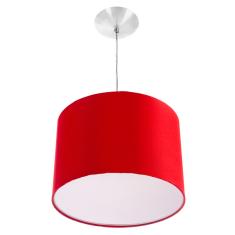 Lustre Cupula Pendente Dome 30x20cm Magn fico Vermelho