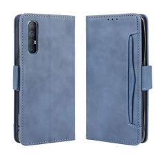 Capa com compartimento para cartão para Oppo Find X2 Neo, capa flip carteira com suporte de couro para Oppo Find X2 Neo, capa magnética retrô para celular, capa carteira com compartimentos para