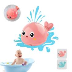 Baleia Brinquedo de Banho Com Sensor e Esguicho Infantil - FSS Varieda