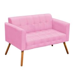 Namoradeira Elisa Suede Rosa Bebê Drossi