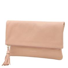 Bolsa Carteira Clutch Feminina Couro Bovino Mariart Hibisco