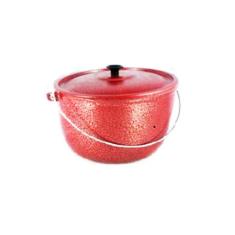 Caldeirão Alumínio Fundido Craqueado Alça Galvanizada 18cm - DIVIFORTE